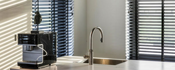 Lindenhout (Basswood) jaloezieën 