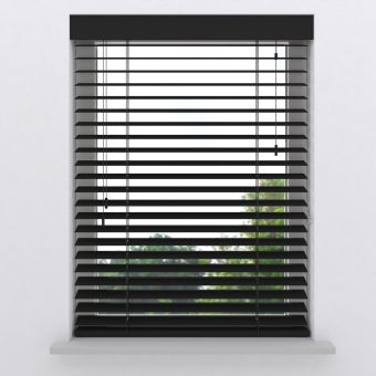 Houten jaloezie op maat 50 mm Slim