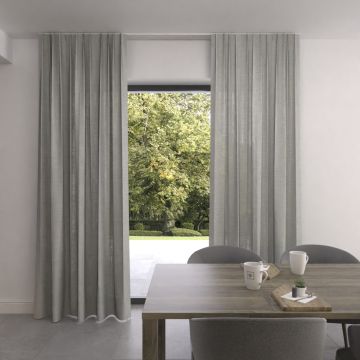 Gordijn op maat Lichtdoorlatend Blend Silver grey