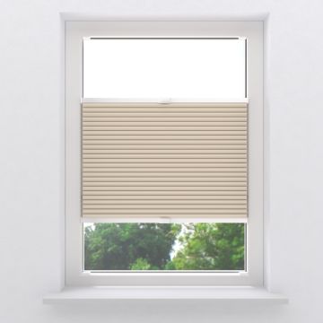 Plissegordijn 25mm Thermo verduisterend sand tdbu draai open