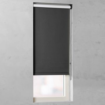 Rolgordijn Op Maat verduisterend antracietgrijs open