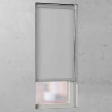 rolgordijn screen smart light grey open