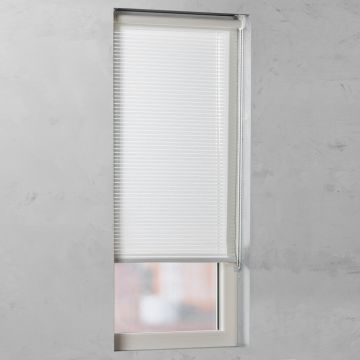 Rolgordijn Stripe Smart transparant white open 