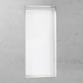 Jaloezie Aluminium Op Maat 25mm verkeerswit open