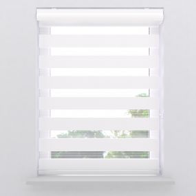 Duo Rolgordijn Splendid lichtdoorlatend white voorkant
