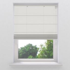 Vouwgordijn Fine Smart transparant white open