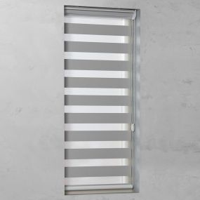 Duo Rolgordijn Op Maat Verduisterend Profiel Signaalgrijs