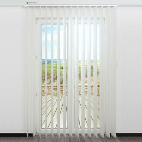 Lamellen op maat 89 en 127 mm Twill Lichtdoorlatend Pure white open