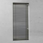 Jaloezie Aluminium Op Maat 25mm verkeerszwart open