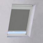 Dakraam rolgordijn smart verduisterend kamer grijs