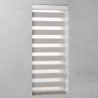 duo rolgordijn op maat nature cassette grijsbeige open