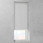 Rolgordijn Op Maat screen grijswit open