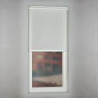 Rolgordijn Op Maat transparant verkeerswit open